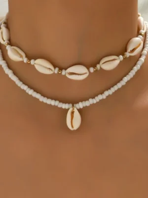 Natural Shell Summer Anklet